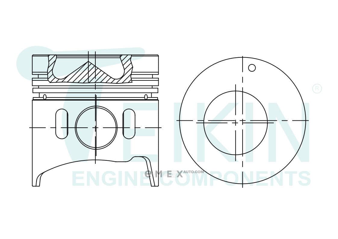 OEM PISTON STD 4D33 ALFIN 43244ASTD