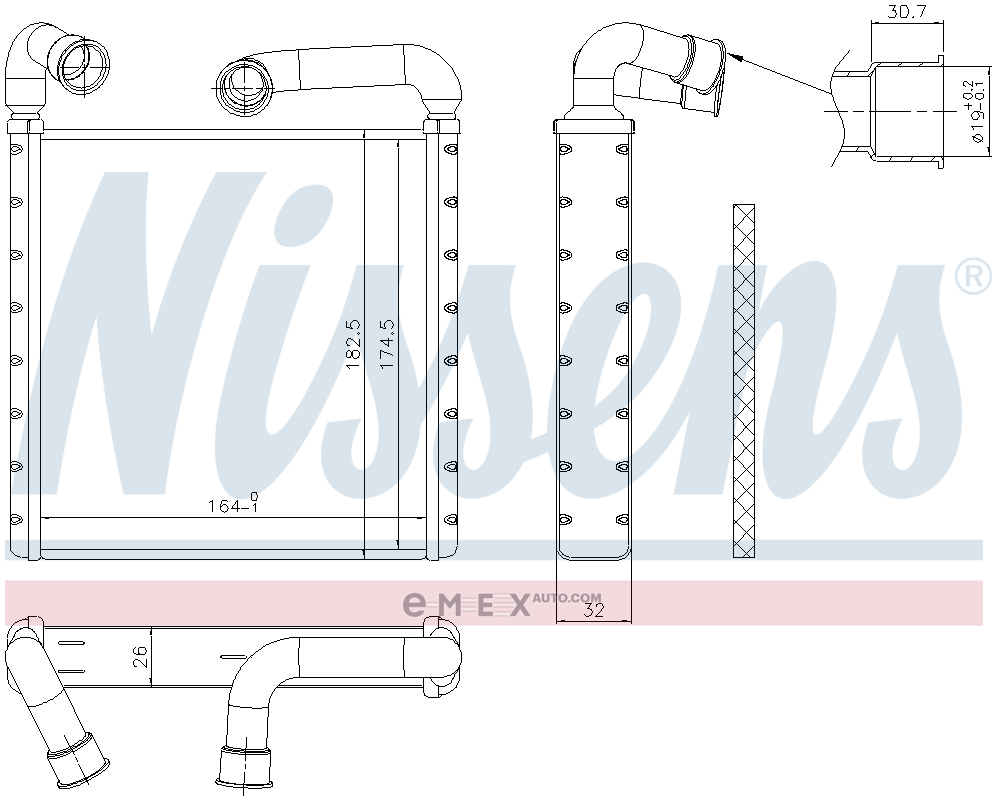 OEM RADIATOR ASSY, A/C 73943