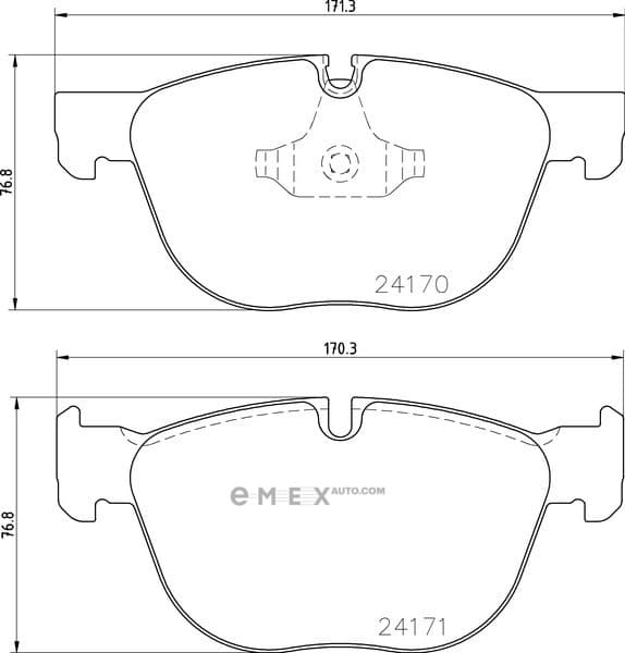 OEM PAD KIT, DISC BRAKE MDB2827