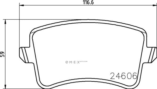 OEM BRAKE PAD MDB2929