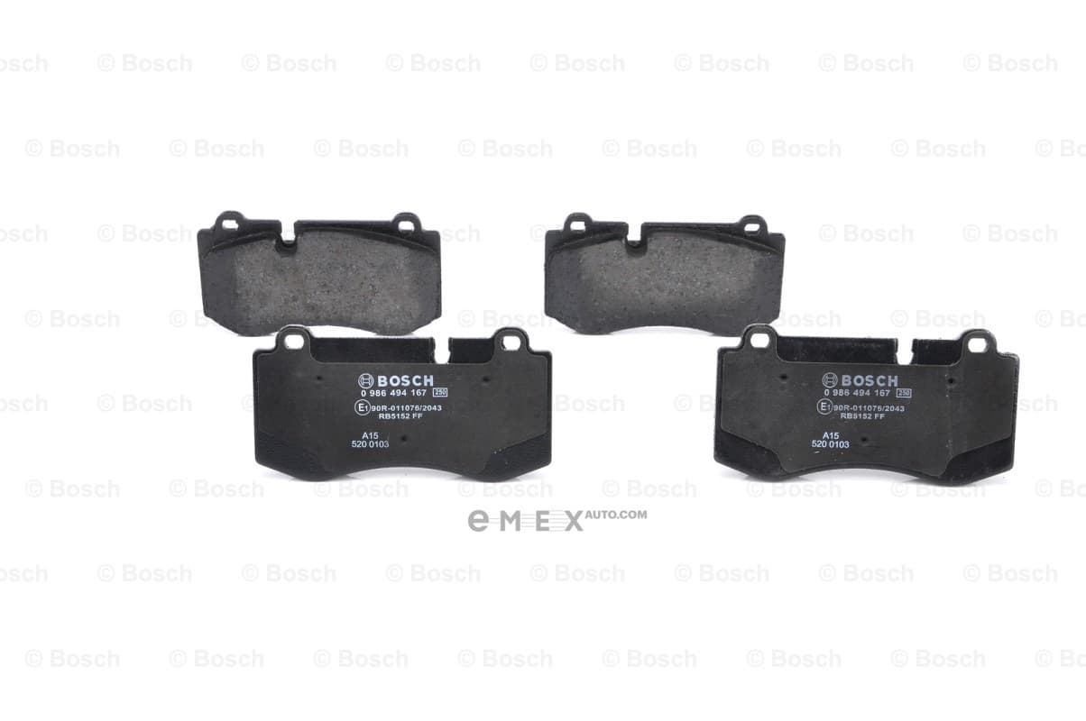 OEM BRAKE PAD FRT-S(W221) 0986494167