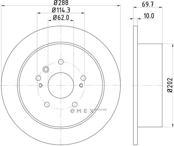 OEM BRAKE ROTOR ND1089K