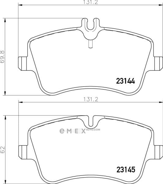 OEM BRAKE PAD MDB2070