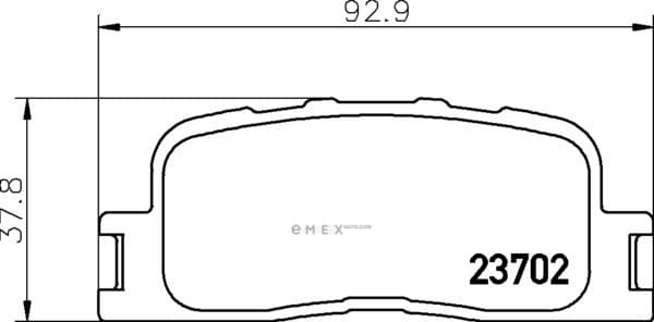 OEM PAD KIT, DISC BRAKE NP1030