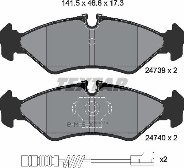 OEM BRAKE PAD SET/SPRINTER 2473901