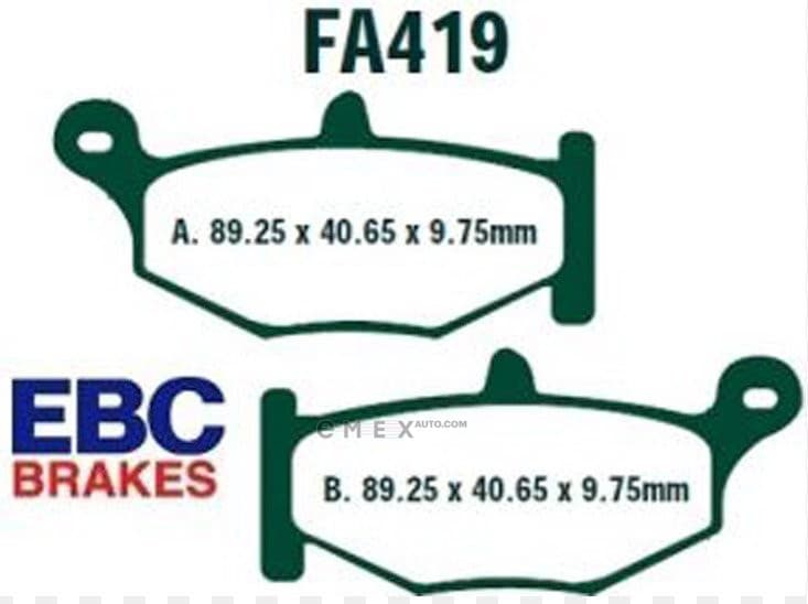 OEM PAD KIT, DISC BRAKE FA419