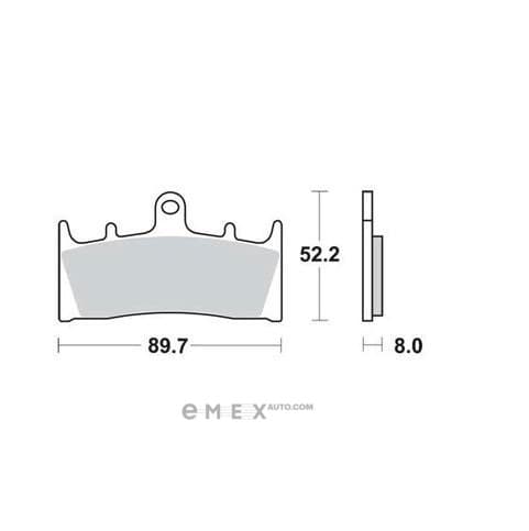 OEM PAD KIT, DISC BRAKE MCB659