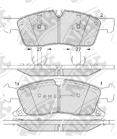 OEM PAD KIT, DISC BRAKE PN0833