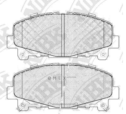 OEM PAD KIT, DISC BRAKE PN8865