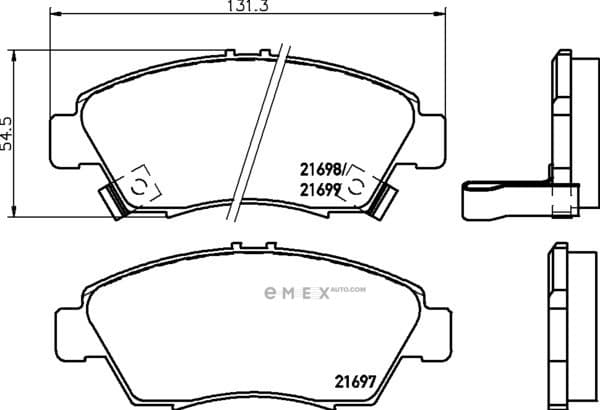 OEM PAD KIT, DISC BRAKE NP8002