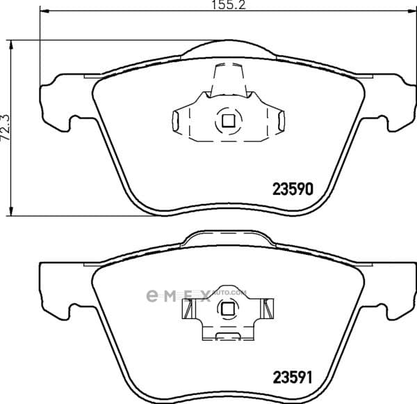 OEM BRAKE-PADS MDB2543