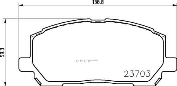 OEM BRAKE-PADS MDB2211