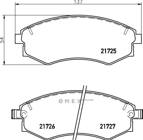 OEM BRAKE-PADS MDB1488