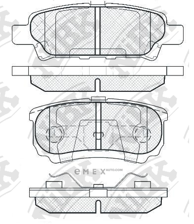 OEM PAD KIT, DISC BRAKE PN3502