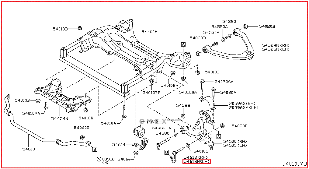 OEM LINK, STABILIZER 54668JK03B