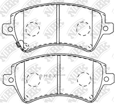 OEM PAD KIT, DISC BRAKE PN1224