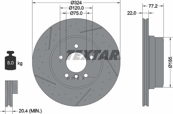 OEM BRAKE ROTOR 92295505