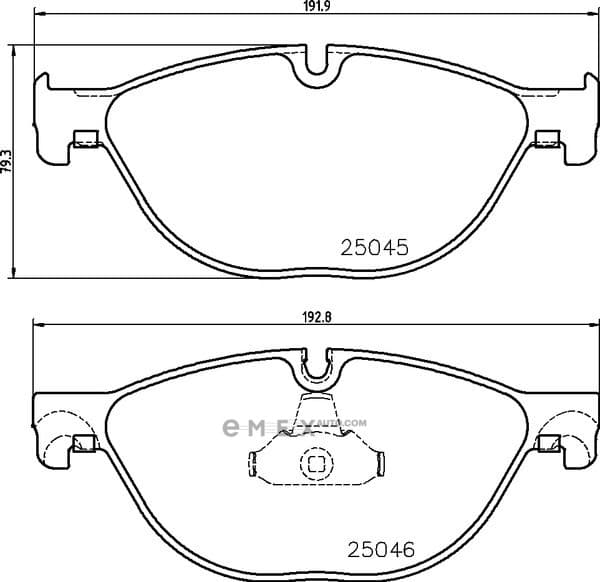 OEM BRAKE PAD MDB3090