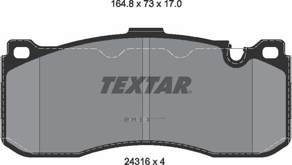 OEM PAD KIT, DISC BRAKE 2431601