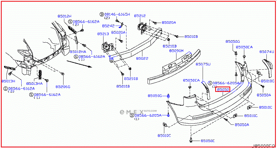 OEM BUMBER COVER ASSY 850221BA3H