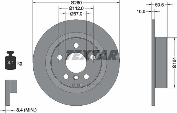 OEM BRAKE DISC 10MM-BMW/MINI 92274603