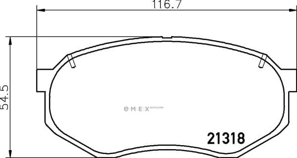 OEM PAD KIT, DISC BRAKE NP1010