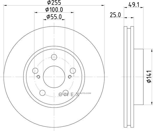 OEM BRAKE ROTOR ND1085K