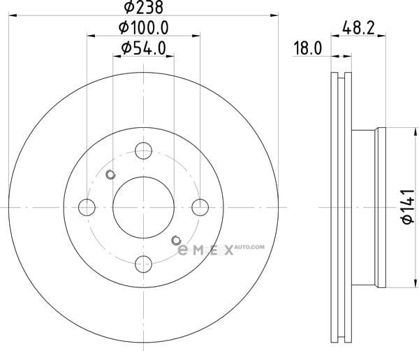 OEM BRAKE ROTOR ND1053K