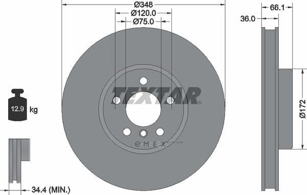 OEM BRAKE ROTOR 92253803