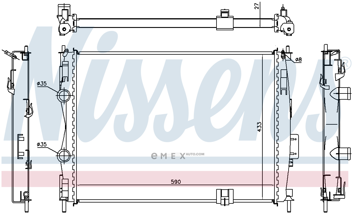 OEM RADIATOR ASSY, A/C 67367