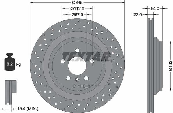 OEM BRAKE ROTOR 92283703