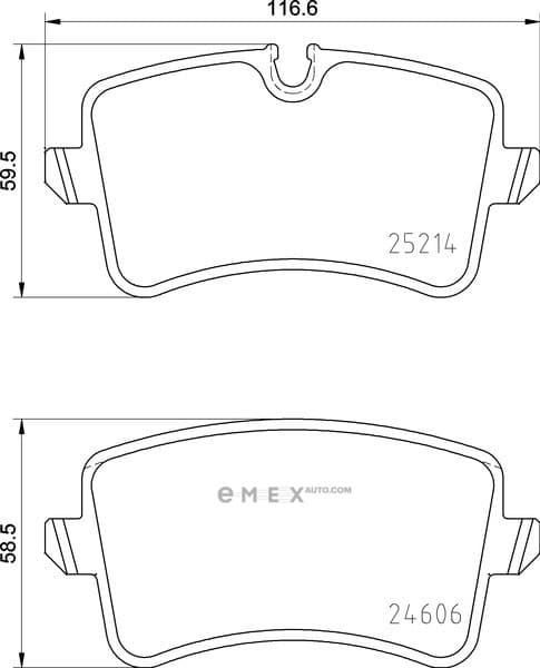 OEM BRAKE PAD MDB3086