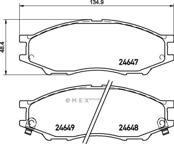 OEM PAD KIT, DISC BRAKE NP2038