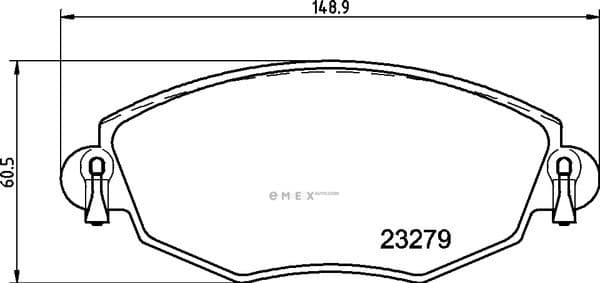 OEM BRAKE-PADS MDB2062