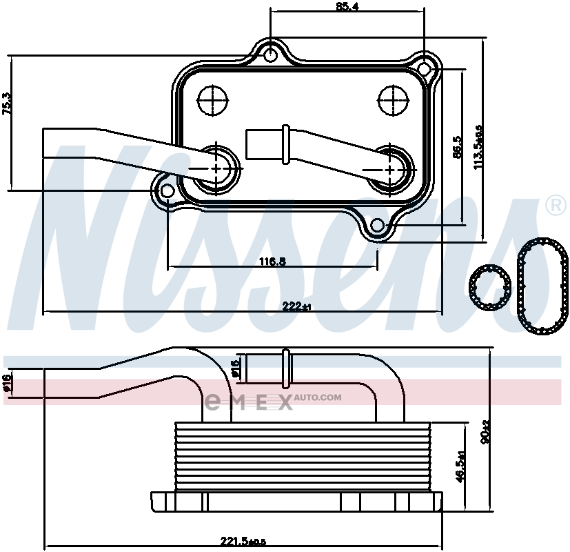 OEM OIL COOLER ASSY 90599