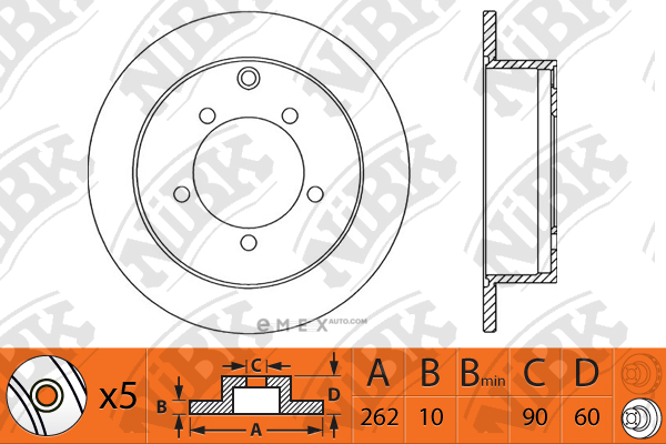 OEM BRAKE ROTOR RN1242