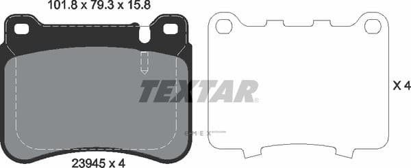 OEM PAD KIT, DISC BRAKE 2394501