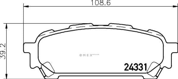 OEM PAD KIT, DISC BRAKE NP7009