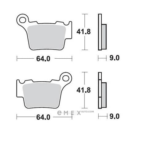 OEM PAD KIT, DISC BRAKE MCB743RSI