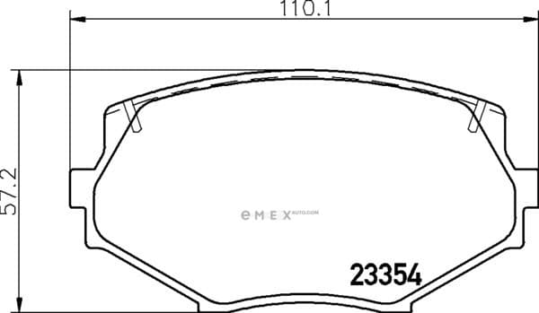 OEM BRAKE-PADS MDB1686