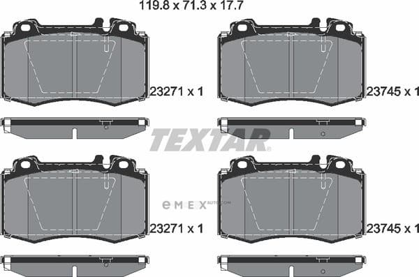 OEM PAD KIT, DISC BRAKE 2374502