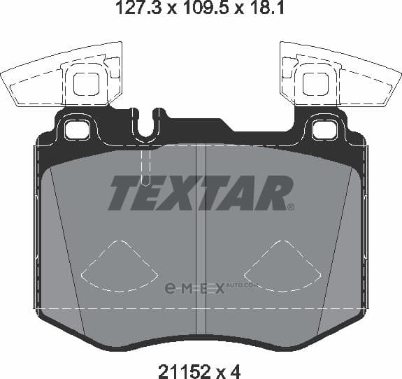 OEM PAD KIT, DISC BRAKE 2115201