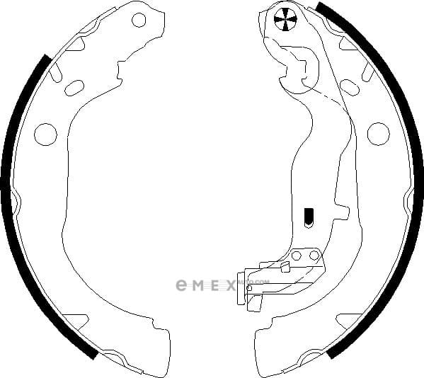 OEM SHOE KIT, DRUM BRAKE 91082900