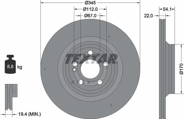 OEM BRAKE ROTOR 92307005