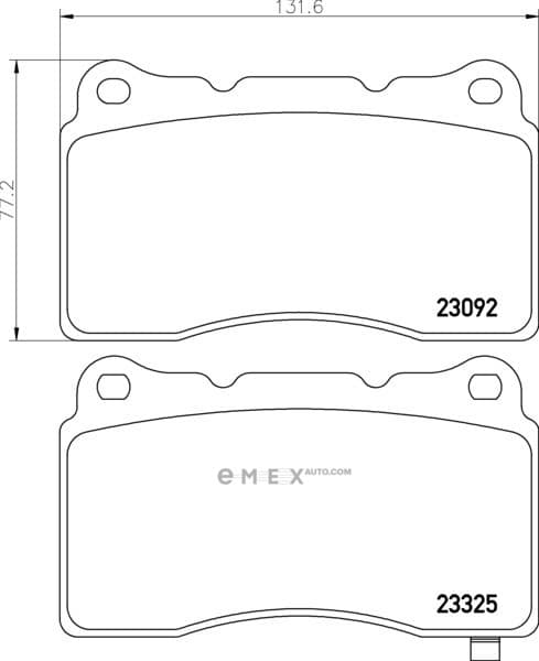 OEM PAD KIT, DISC BRAKE NP3036