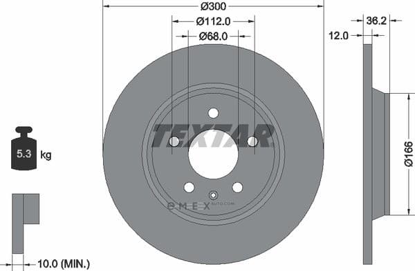 OEM BRAKE ROTOR 92160103