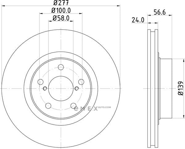 OEM BRAKE ROTOR ND7003K