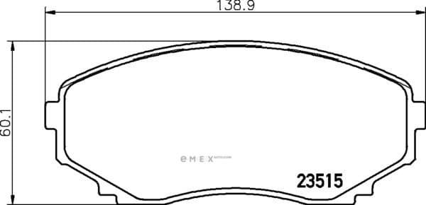 OEM PAD KIT, DISC BRAKE NP5012