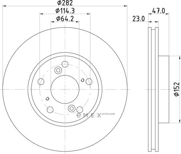 OEM BRAKE ROTOR ND8027K