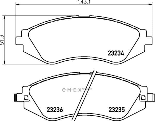 OEM PAD KIT, DISC BRAKE NP6028